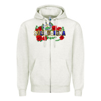 Oatmeal Heather salvadorena Zipper Hoodie - texasbilliewilder
