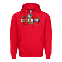 Red salvadorena Zipper Hoodie - texasbilliewilder