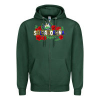 Sports Green salvadorena Zipper Hoodie - texasbilliewilder