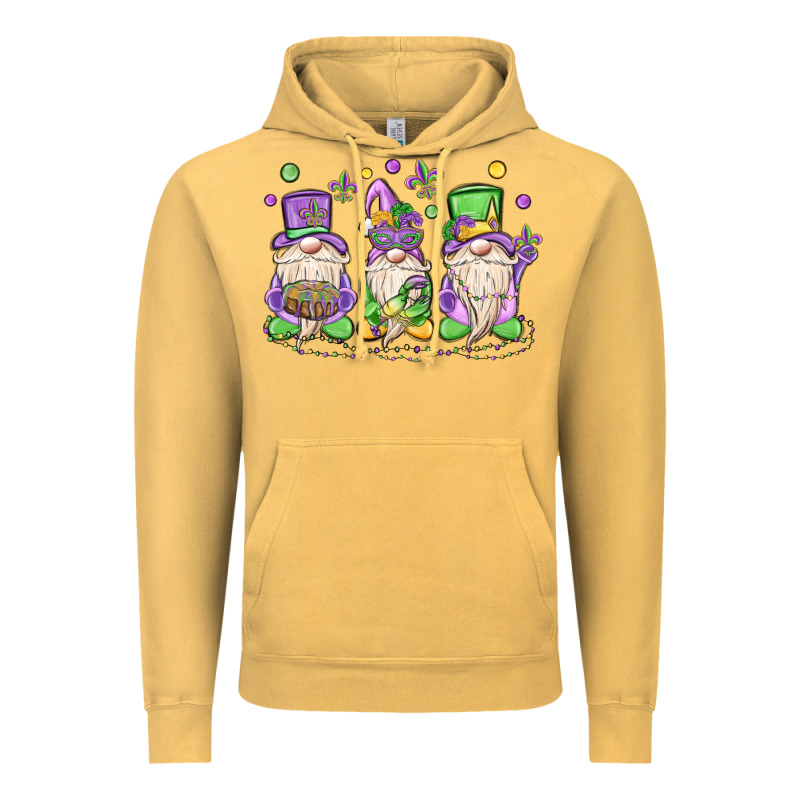 Mardi Gras Gnomes Vintage Hoodie by MaliasSmallBusiness | Teevron