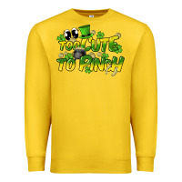 Lemon Too cute to pinch St. Patrick's Day Premium Sweatshirt - HowdyJamesFarm