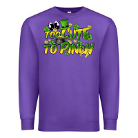 Purple Too cute to pinch St. Patrick's Day Premium Sweatshirt - HowdyJamesFarm