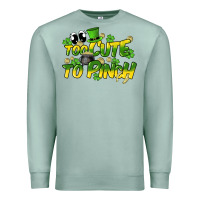 Seafoam Too cute to pinch St. Patrick's Day Premium Sweatshirt - HowdyJamesFarm