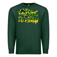 Sports Green Too cute to pinch St. Patrick's Day Premium Sweatshirt - HowdyJamesFarm