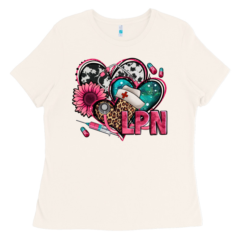 Lpn Licensed Practical Nurse Hearts Ladies Tee by Jasminsmagicworld | Teevron