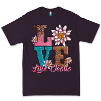 Plum valentines day love like jesus Premium Tee - AdoDesignShop