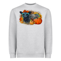 Heather Grey Fall Autumn Baby Calf Heavyweight Sweatshirt - LillyAllenDesigns