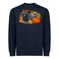 Navy Fall Autumn Baby Calf Heavyweight Sweatshirt - LillyAllenDesigns