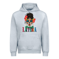 Heather Grey proud latina Urban Hoodie - BundleAndBundleShop