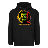 Black Dope black mama Heavyweight Hoodie - HowdyJamesFarm