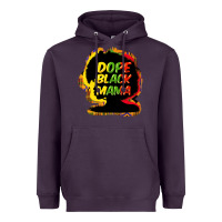 Plum Dope black mama Heavyweight Hoodie - HowdyJamesFarm
