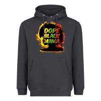 Smoke Dope black mama Heavyweight Hoodie - HowdyJamesFarm