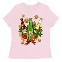 Beer Bottle Party Set For Christmas Ladies Tee | Teevron