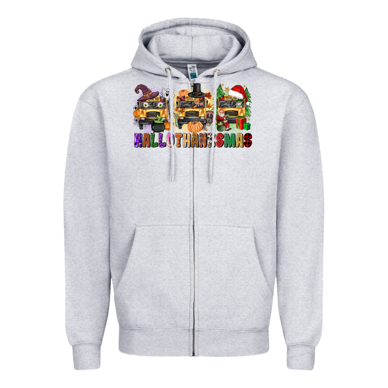 Hallothanksmas Zipper Hoodie by texasbilliewilder | Teevron