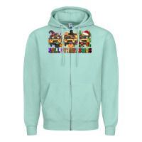 Seafoam hallothanksmas Zipper Hoodie - texasbilliewilder