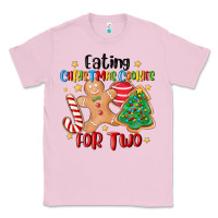 Bubblegum Pink eating christmas cookies for two Classic Tee - MaliasSmallBusiness