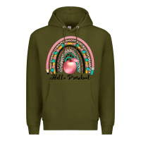 Army Green hello preschool Premium Hoodie - JahusDesignShop