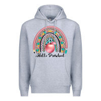 Heather Grey hello preschool Premium Hoodie - JahusDesignShop