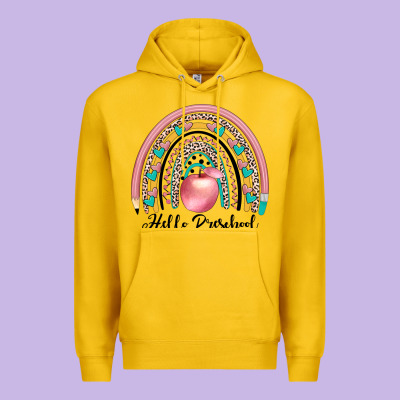 Hello Preschool Premium Hoodie Designed By Jahusdesignshop