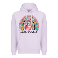 Lilac hello preschool Premium Hoodie - JahusDesignShop