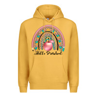 Mustard hello preschool Premium Hoodie - JahusDesignShop