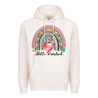 Pale Pink hello preschool Premium Hoodie - JahusDesignShop
