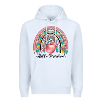 White hello preschool Premium Hoodie - JahusDesignShop