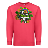 Cardinal Texas map St. Patrick's Premium Sweatshirt - CowGirlArtShop