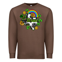 Chestnut Texas map St. Patrick's Premium Sweatshirt - CowGirlArtShop