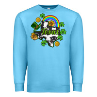 Ocean Blue Texas map St. Patrick's Premium Sweatshirt - CowGirlArtShop