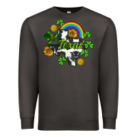 Smoke Texas map St. Patrick's Premium Sweatshirt - CowGirlArtShop