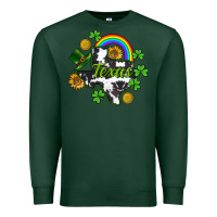 Sports Green Texas map St. Patrick's Premium Sweatshirt - CowGirlArtShop