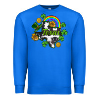True Royal Texas map St. Patrick's Premium Sweatshirt - CowGirlArtShop