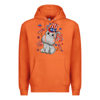 Carrot fourth of july hippopotamus Premium Hoodie - CowGirlArtShop