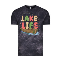 Cloud Black lake life Vintage Tee - MaliasSmallBusiness