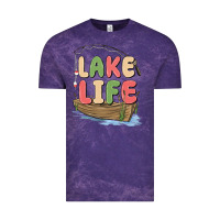 Cloud Purple lake life Vintage Tee - MaliasSmallBusiness