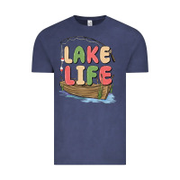 Vintage Denim lake life Vintage Tee - MaliasSmallBusiness