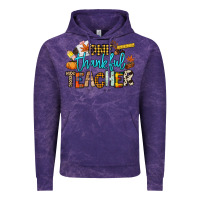Cloud Purple One thankful Teacher Vintage Hoodie - NancyCooperArtShop