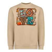Mushroom Fall Autumn Leopard Love Heavyweight Sweatshirt - LillyAllenDesigns