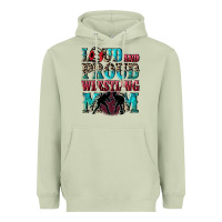 Matcha Loud and proud wrestling Mom Mother's Day Heavyweight Hoodie - CowGirlArtShop