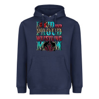 Navy Loud and proud wrestling Mom Mother's Day Heavyweight Hoodie - CowGirlArtShop