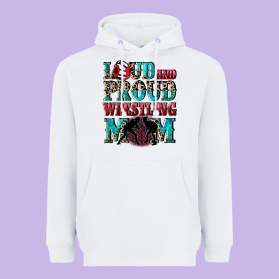 Loud And Proud Wrestling Mom Mother's Day Heavyweight Hoodie Designed By Cowgirlartshop