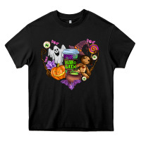 Black halloween Heavy Core Tee - AdoDesignShop