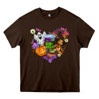 Chocolate Brown halloween Heavy Core Tee - AdoDesignShop