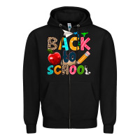 Black back to school Zipper Hoodie - texasbilliewilder
