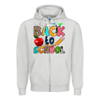 Dove Grey back to school Zipper Hoodie - texasbilliewilder