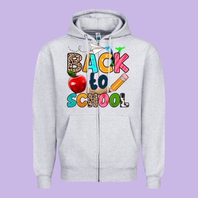 Back To School Zipper Hoodie Designed By Texasbilliewilder