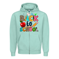 Seafoam back to school Zipper Hoodie - texasbilliewilder