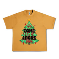 Peanut Butter oh come let us adore him christmas tree Urban Heavy Tee - MaliasSmallBusiness
