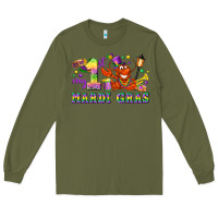 Army Green my first mardi gras Long Sleeve Tee - LillyAllenDesigns